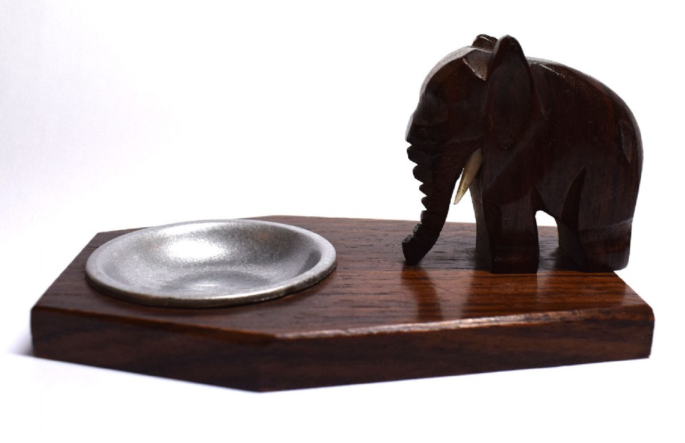 Art Deco 1930's Novelty Elephant Pin Tray