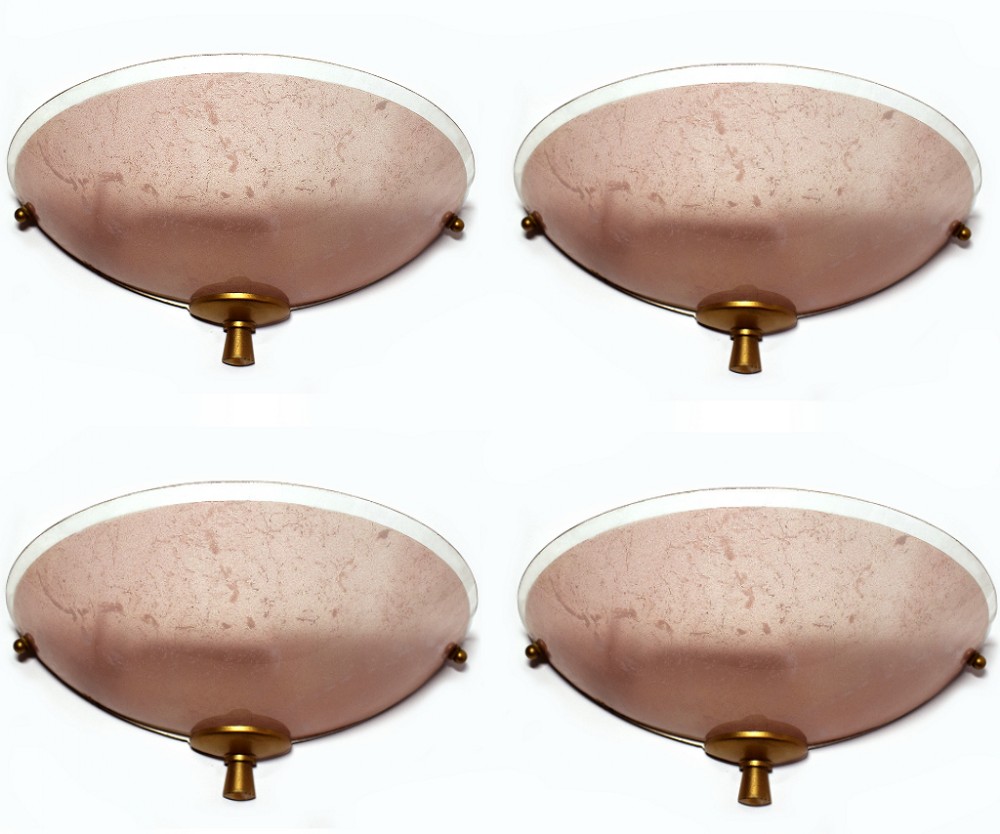 Set Of Four 1930's Art Deco Wall Light Sconces