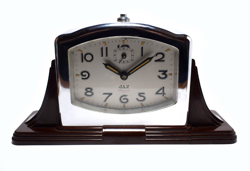 Art Deco Bakelite Streamline Clock by Jaz