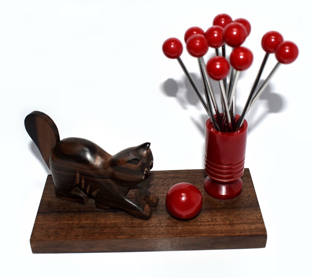 Art Deco 1930's Novelty Bakelite Cocktail Sticks