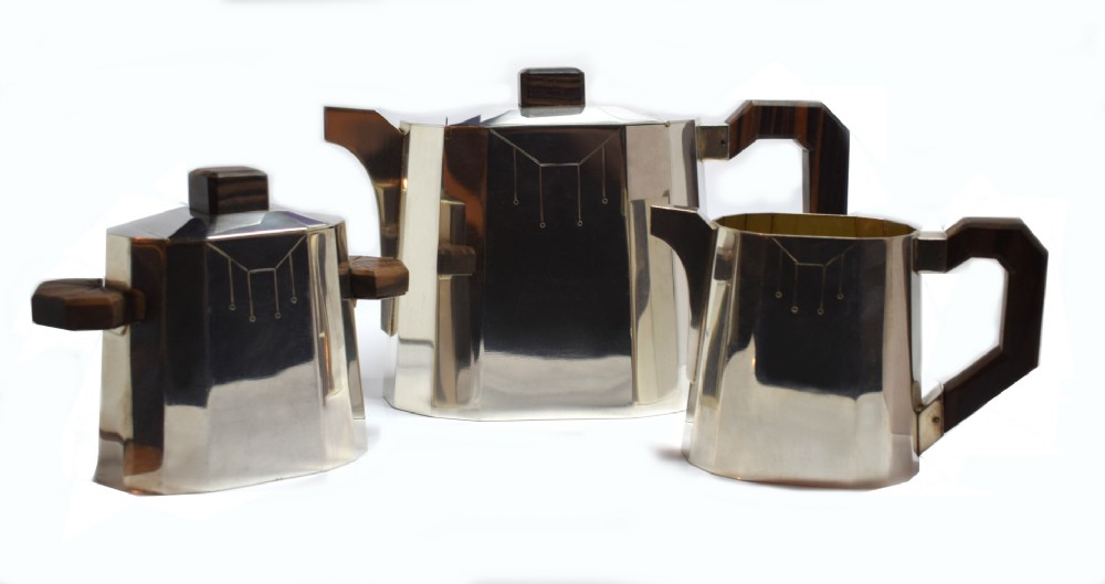 Art Deco Silver Plated Tea Service