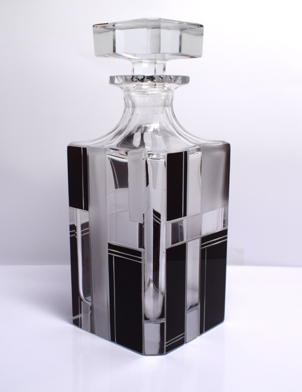 Superb 1930's Whiskey Glass Decanter Set View IV