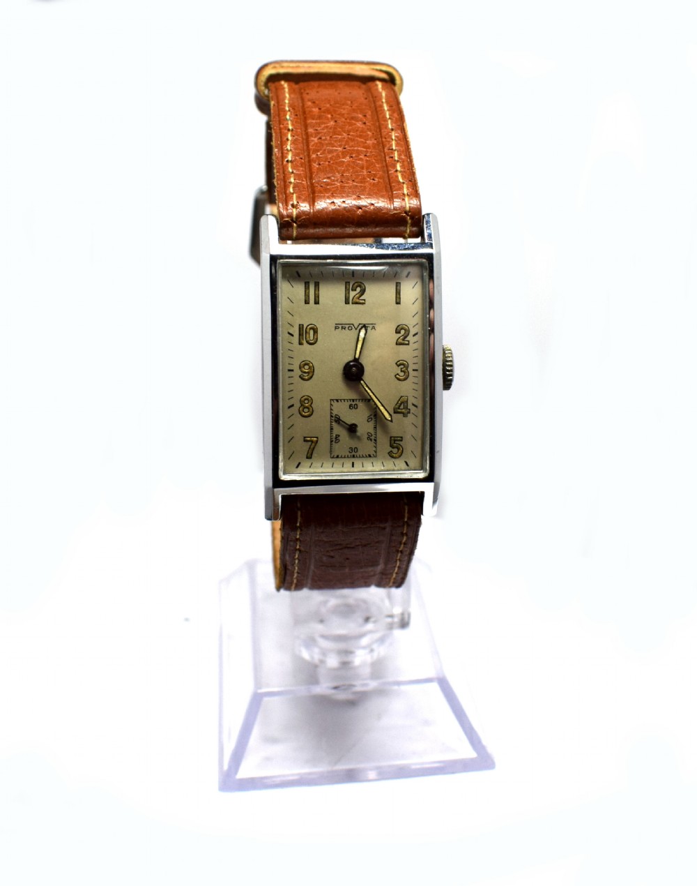 Art Deco Tank Style Gents Wrist Watch By Provita View V