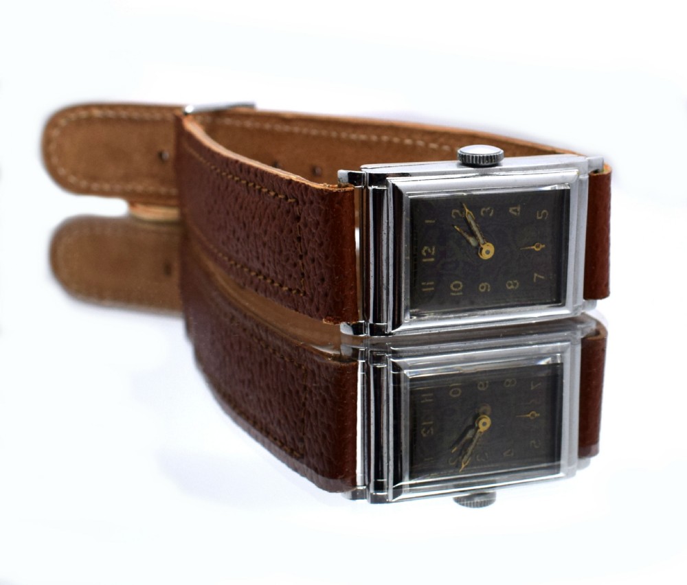Art Deco Tank Style Gents Wrist Watch View III