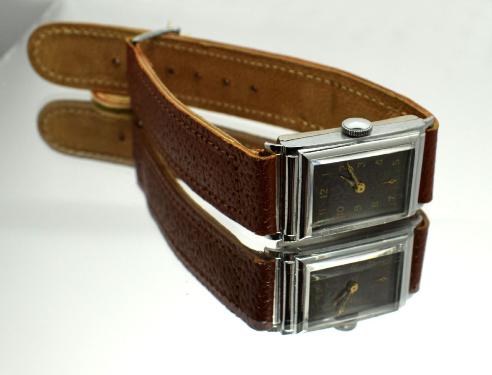 Art Deco Tank Style Gents Wrist Watch View IV