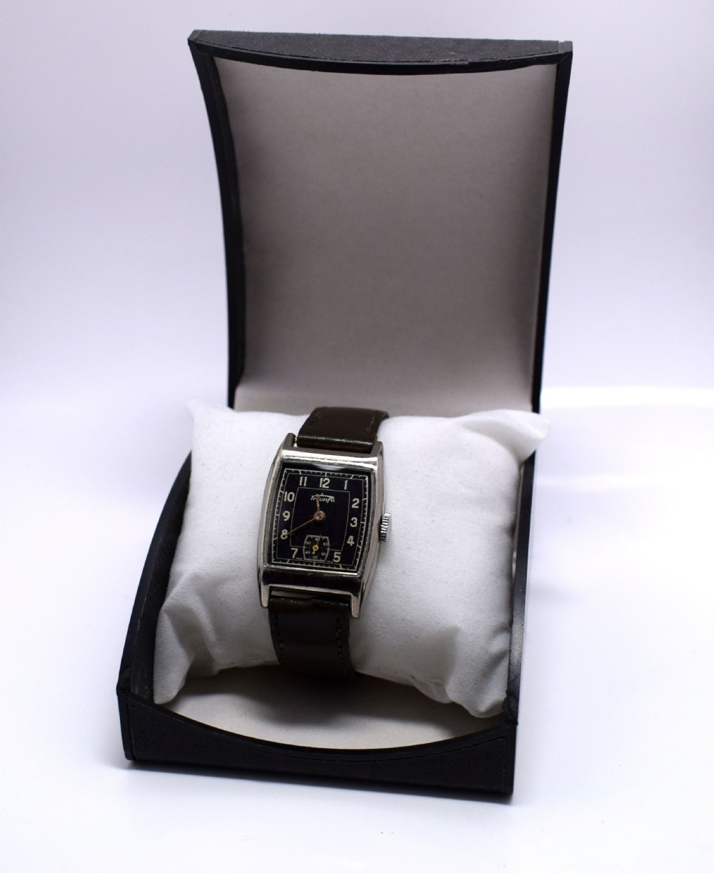 Art Deco 1930's Gents Wrist Watch By Triunfo View V
