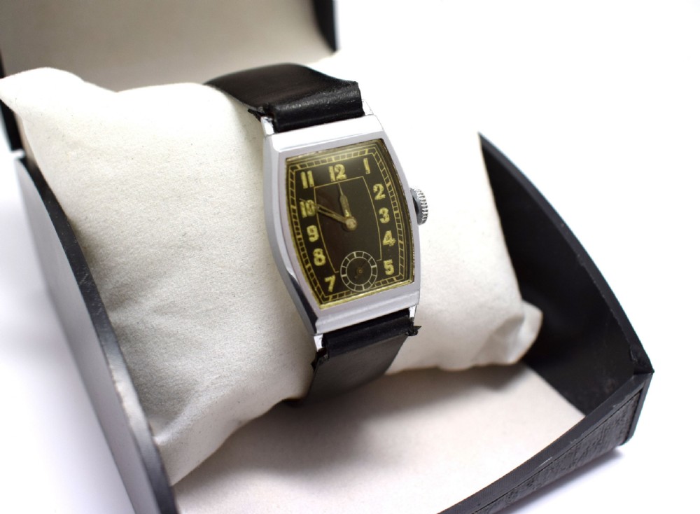 Stylish Art Deco 1930's Gents Wrist Watch View VI