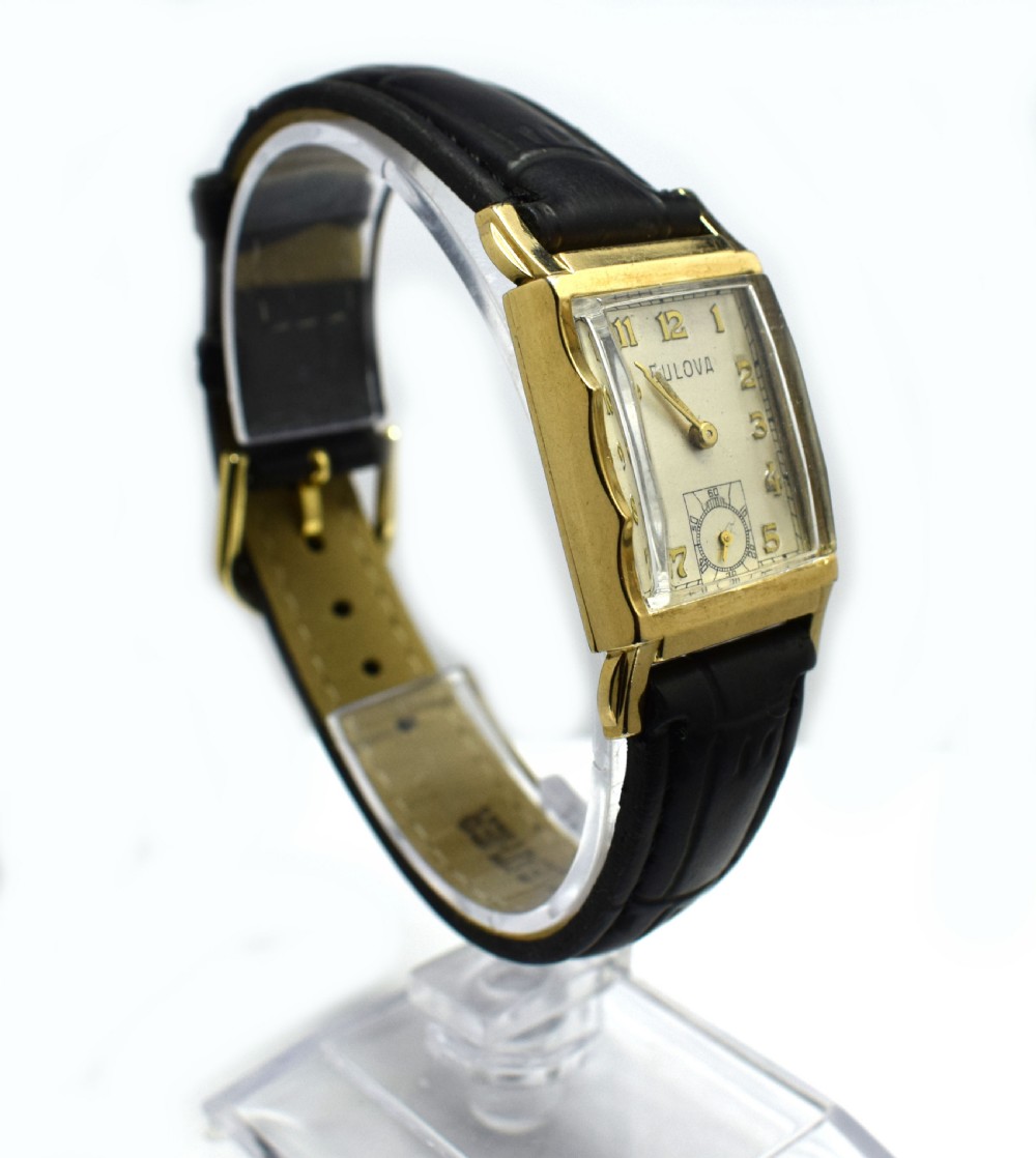 Art Deco 10k Gold Filled Gents Watch By Bulova View II