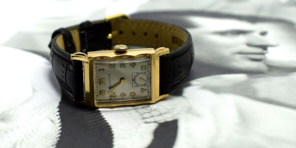 Art Deco 10k Gold Filled Gents Watch By Bulova View VIII