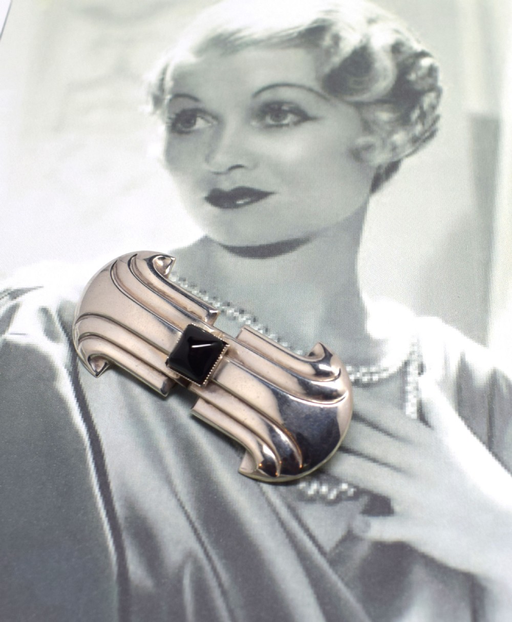 Art Deco Modernist Brooch By Jakob Bengel