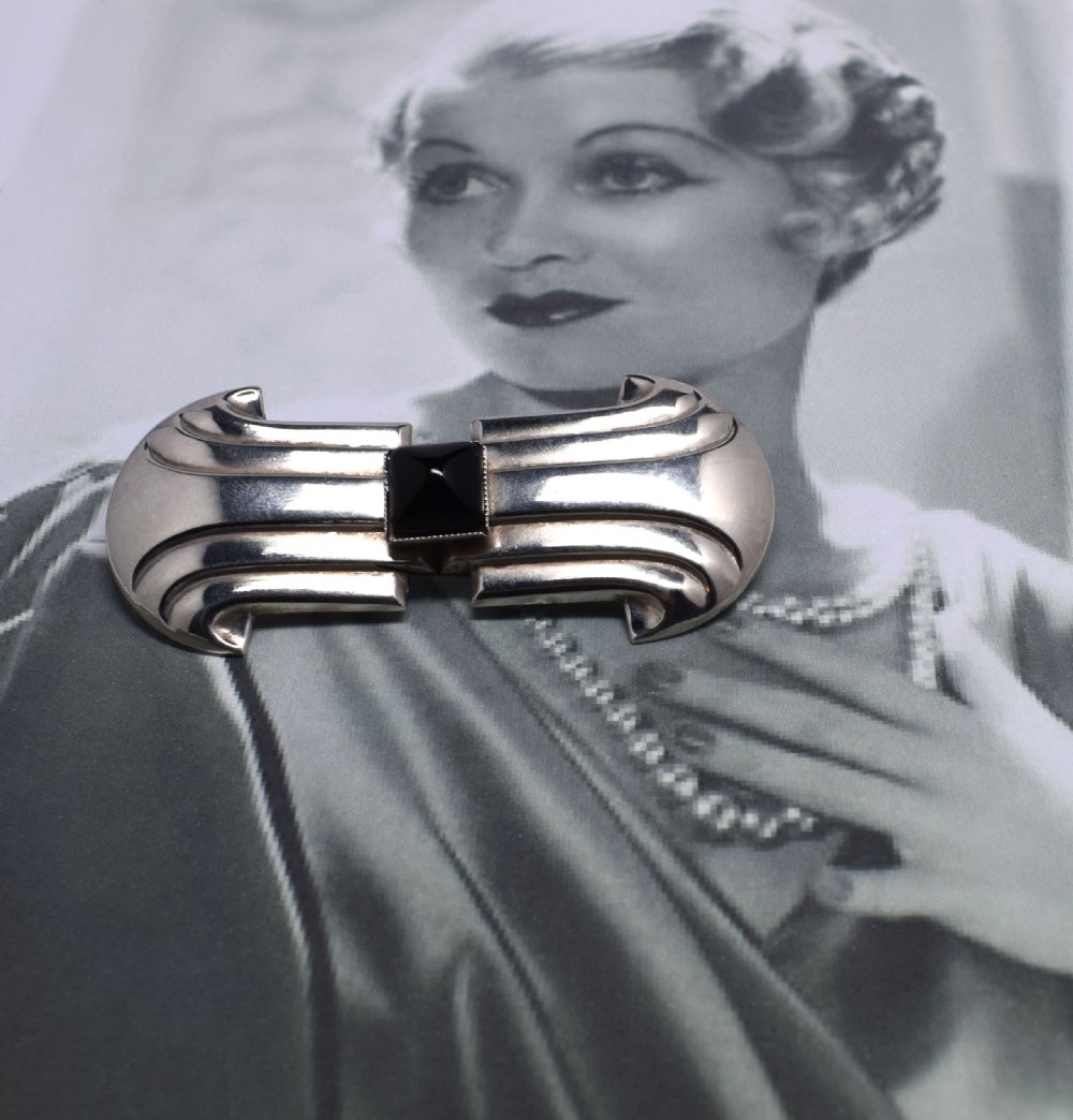Art Deco Modernist Brooch By Jakob Bengel View II