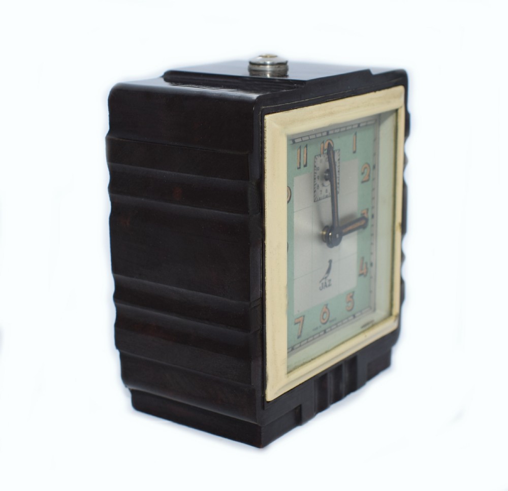 Rare French Bakelite Miniature Alarm Clock By Jaz View IV