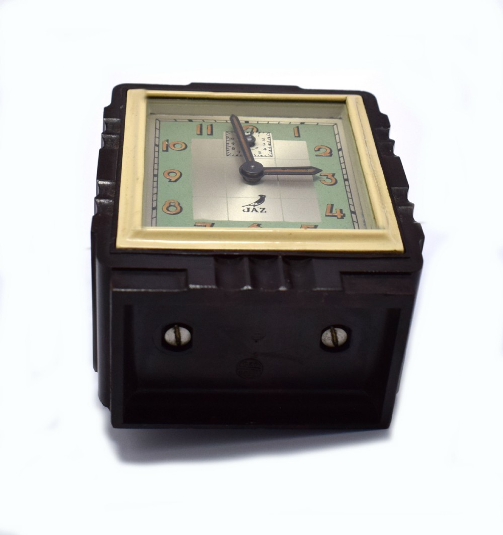 Rare French Bakelite Miniature Alarm Clock By Jaz View V