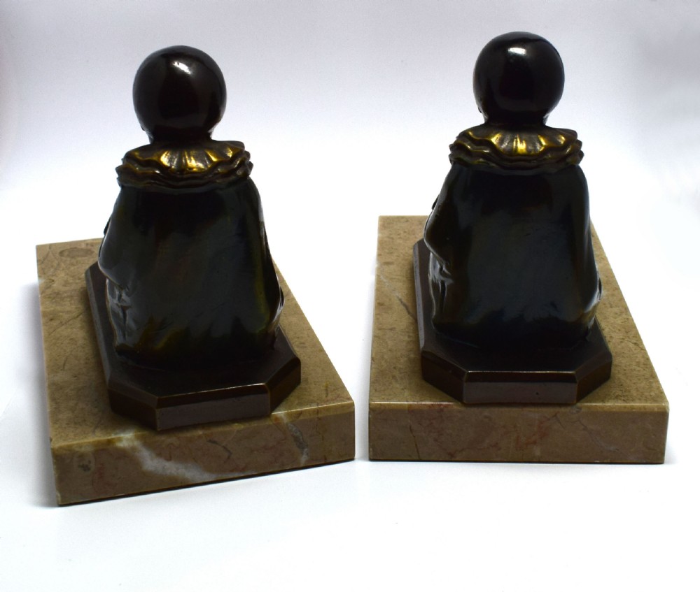 Art Deco 1930's Matching Pair of Figural Bookends View IV