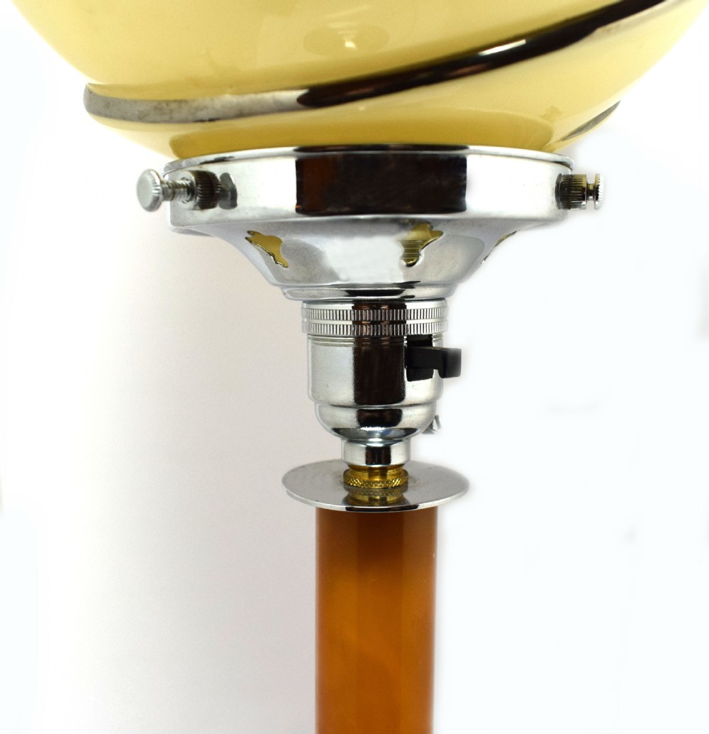 Very Tall Art Deco 1930's Catalin Bakelite Lamp View II