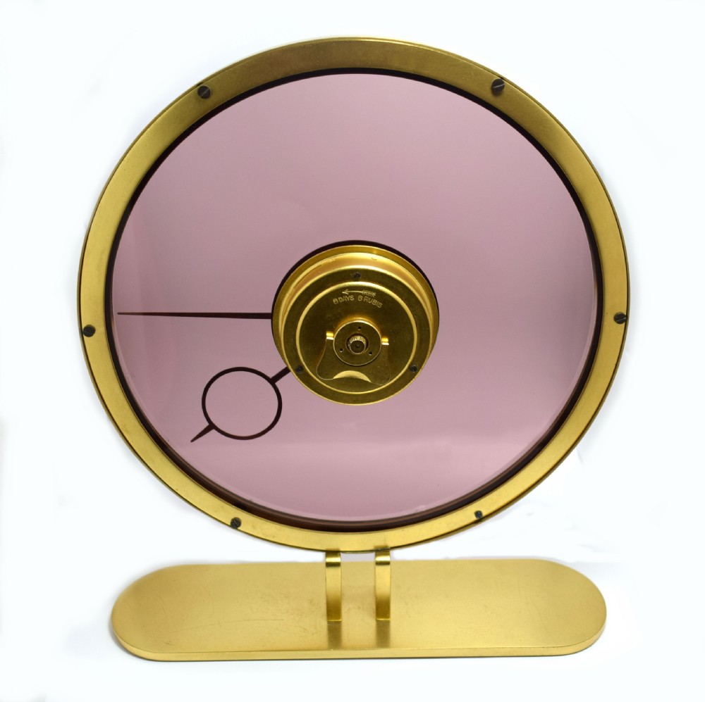  Art Deco Bronze & Black Clock by Kienzle c. 1935 Germany View VII
