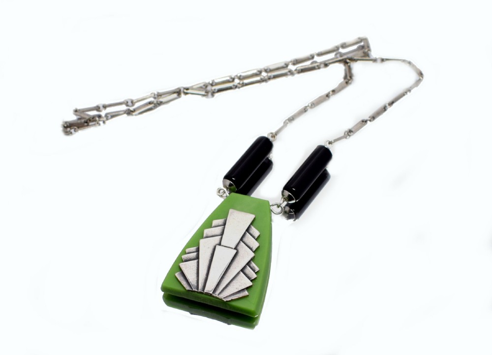 Art Deco Geometric Ladies Necklace View II