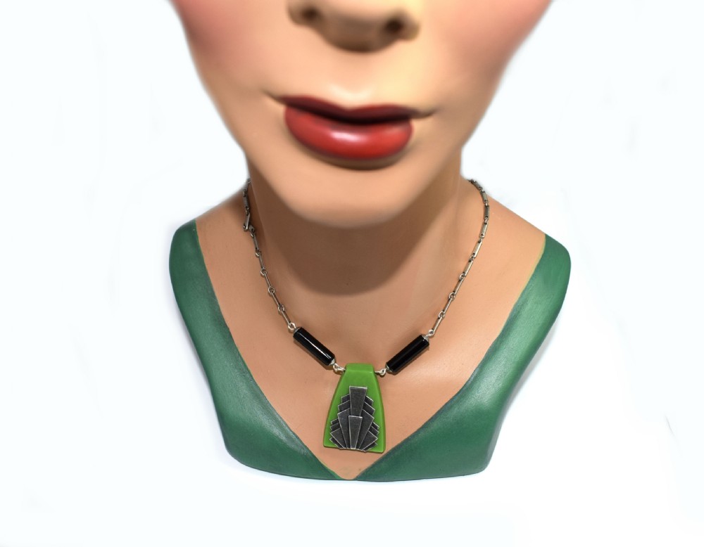 Art Deco Geometric Ladies Necklace View VI