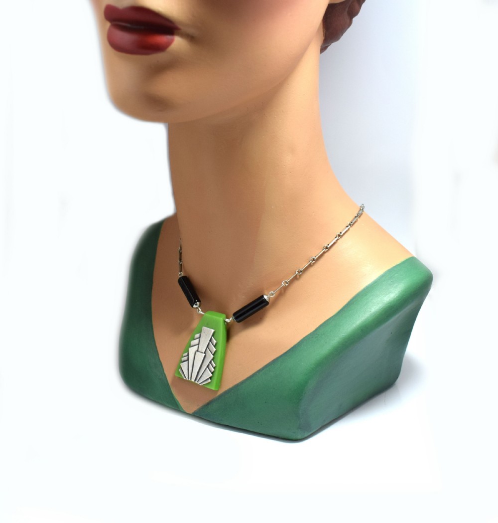 Art Deco Geometric Ladies Necklace View VII