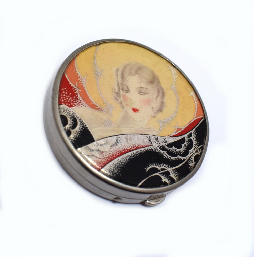 Art Deco 1930's  Enamel compact View III