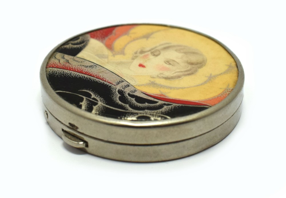 Art Deco 1930's  Enamel compact View VI