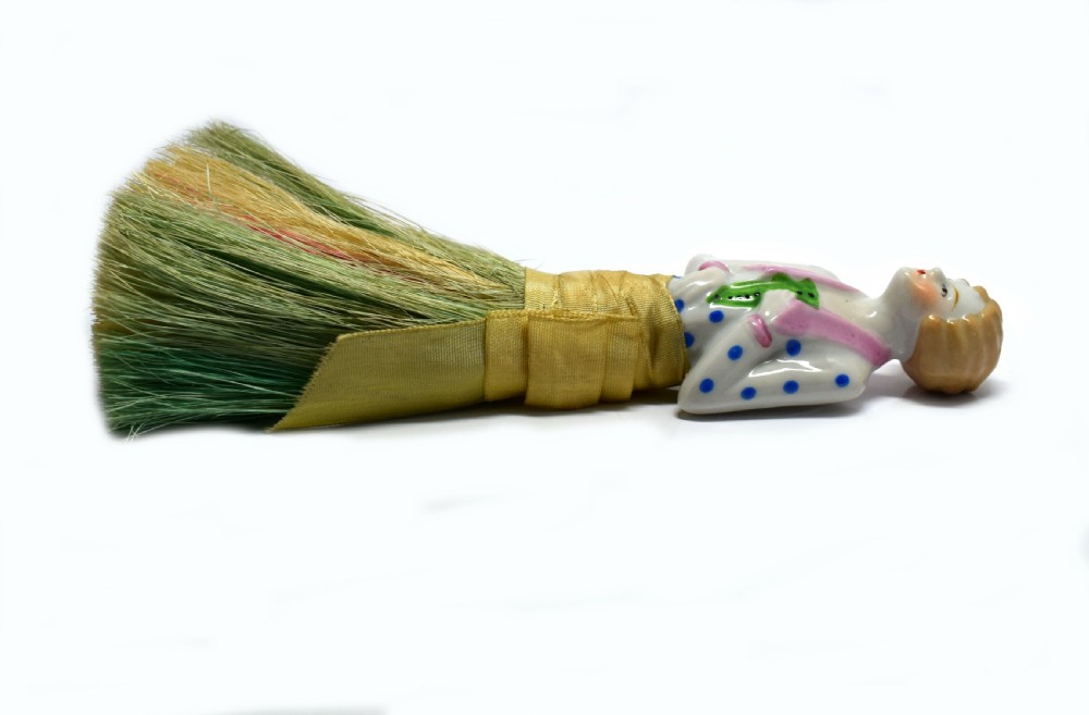Art Deco 1930's Flapper Half Doll Crumb Brush View V