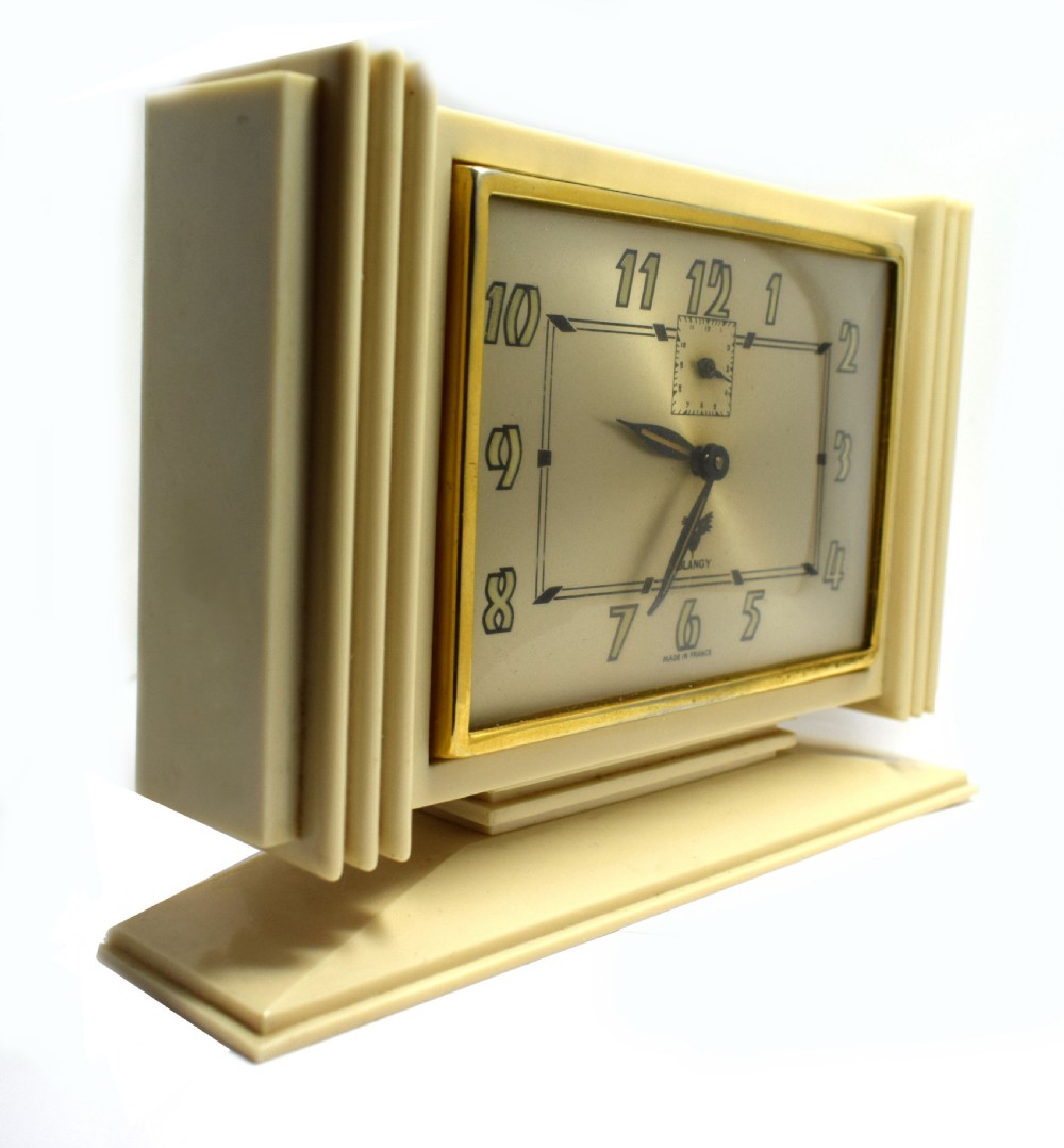 Original 1930's French Art Deco Bakelite Clock By Blangy View II