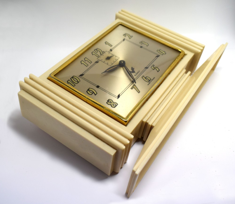 Original 1930's French Art Deco Bakelite Clock By Blangy View IV