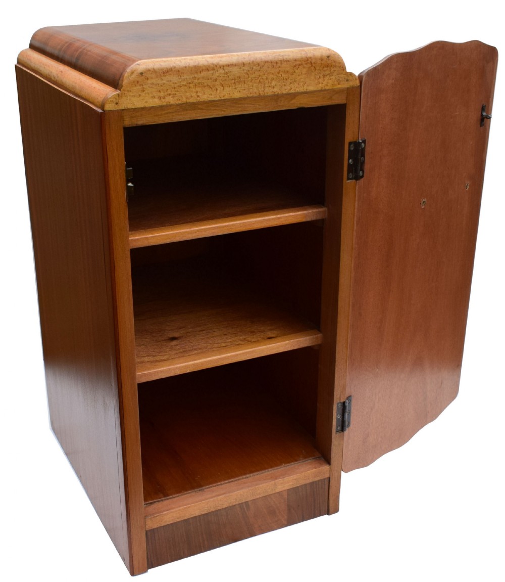 Matching Pair Of 1930's Art Deco Bedside Tables  View IV
