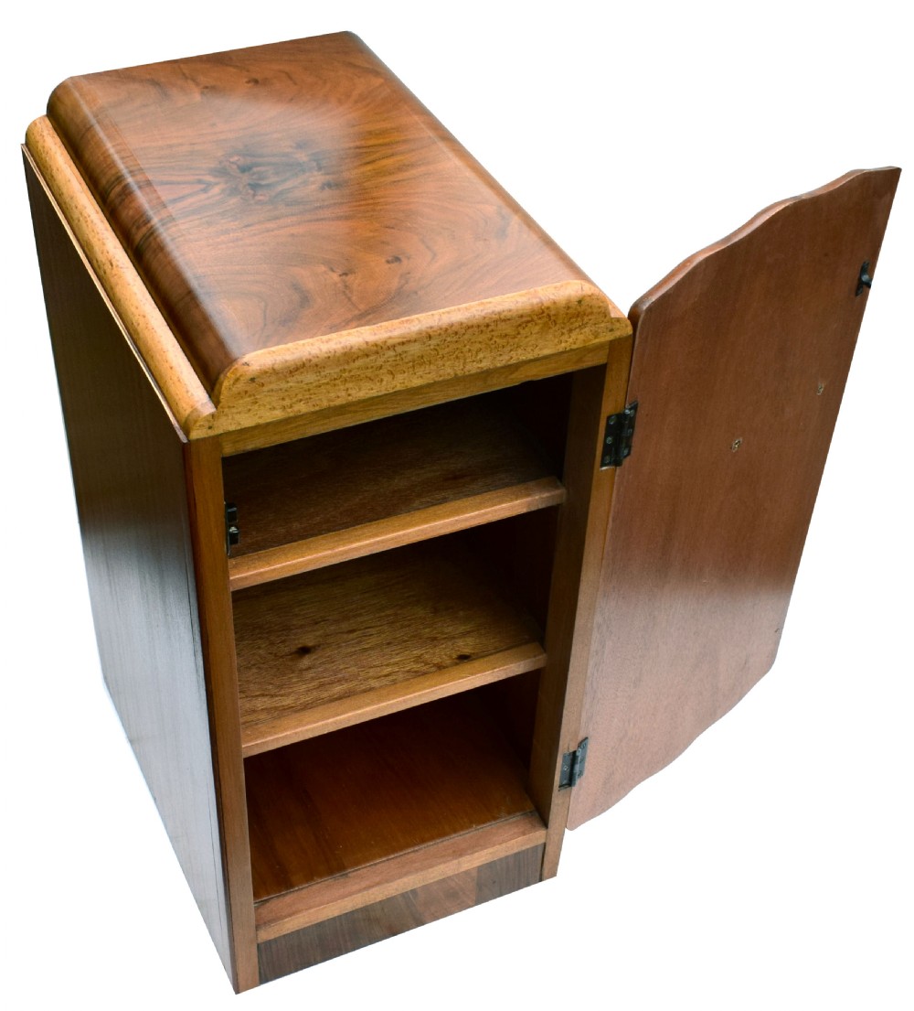 Matching Pair Of 1930's Art Deco Bedside Tables  View V