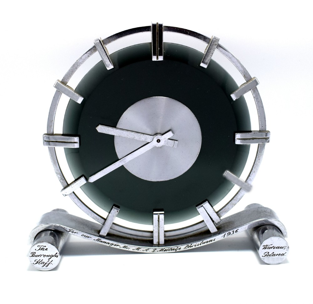 Super Rare Machine Age Clock By Junghans Dated 1936