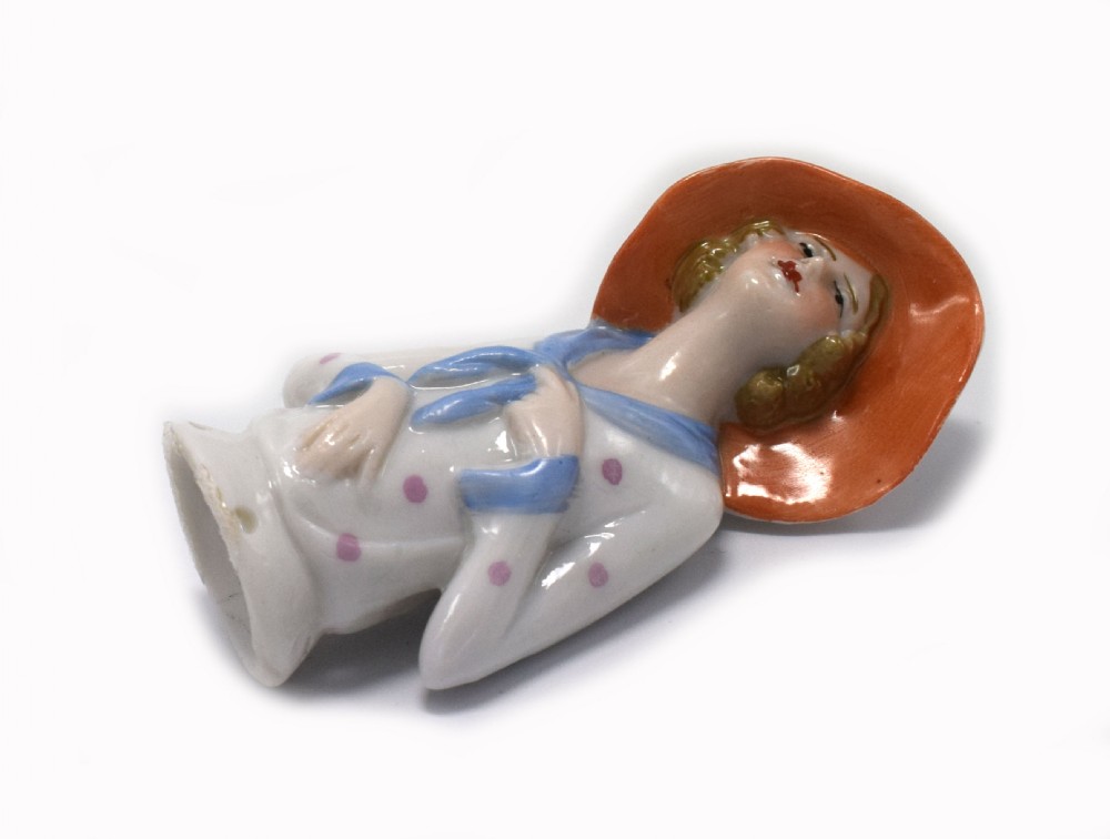 Art Deco 1930's FASOLD & STAUCH Pin Cushion Half Doll View V