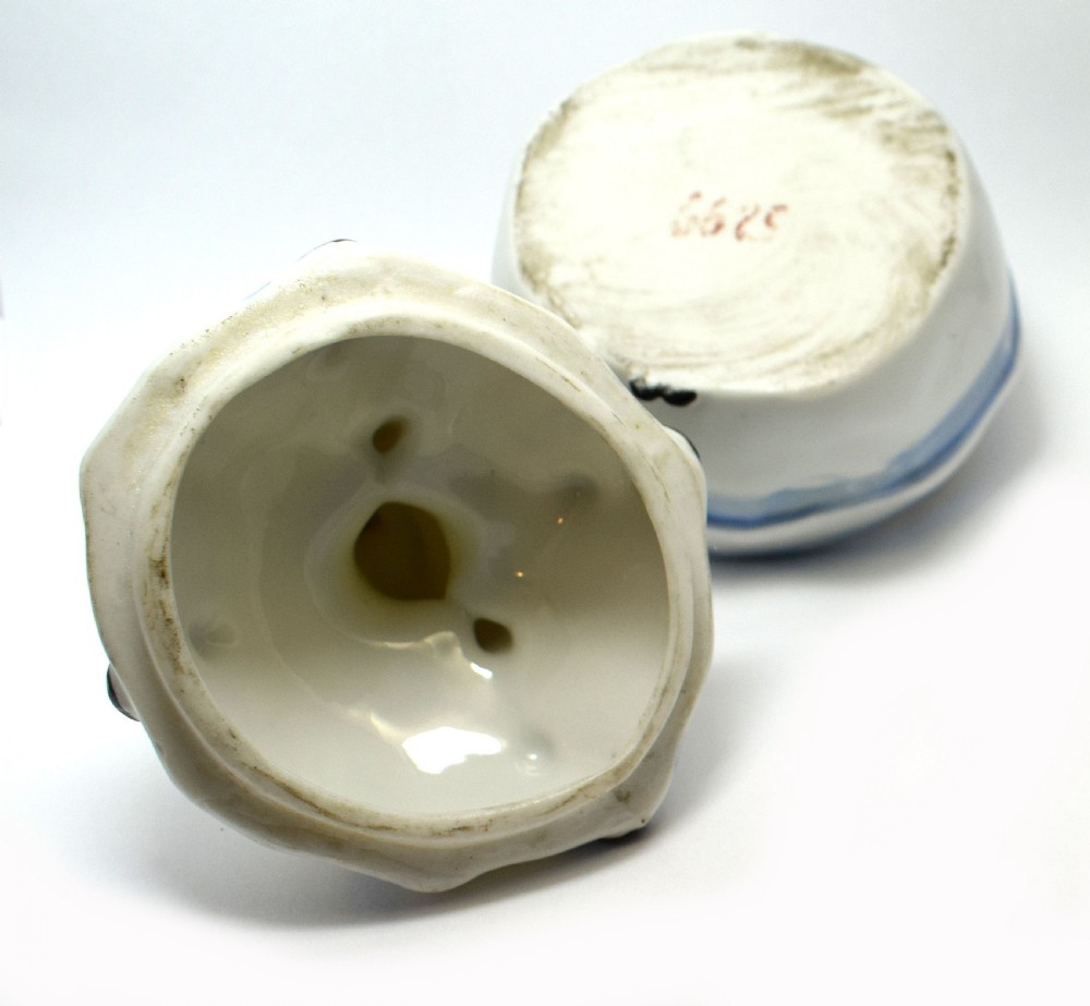 Art Deco Ceramic Powder Bowl Masked 'Going to the ball' View VIII