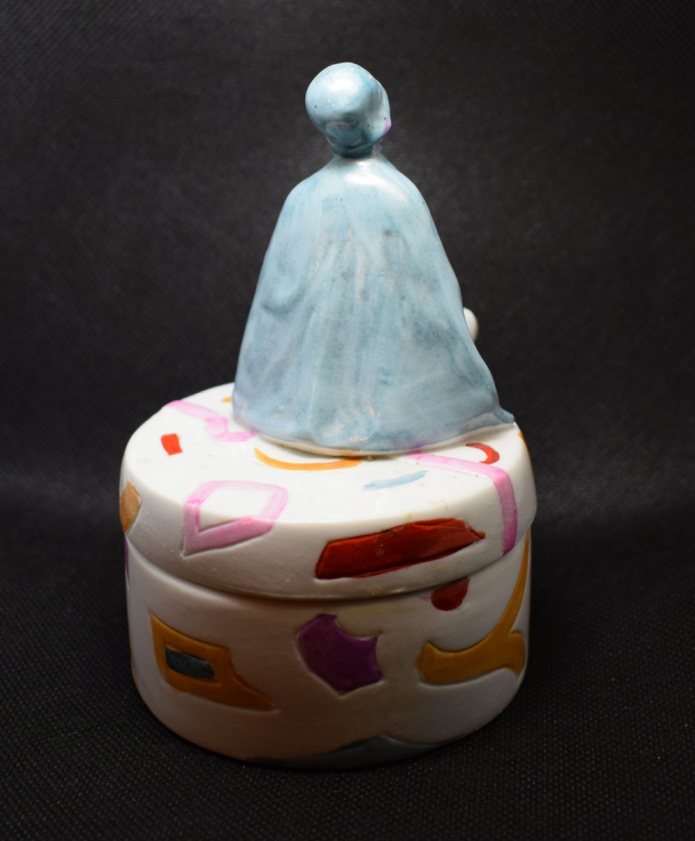 Art Deco 1930's  German Flapper Girl Powder Box View IX
