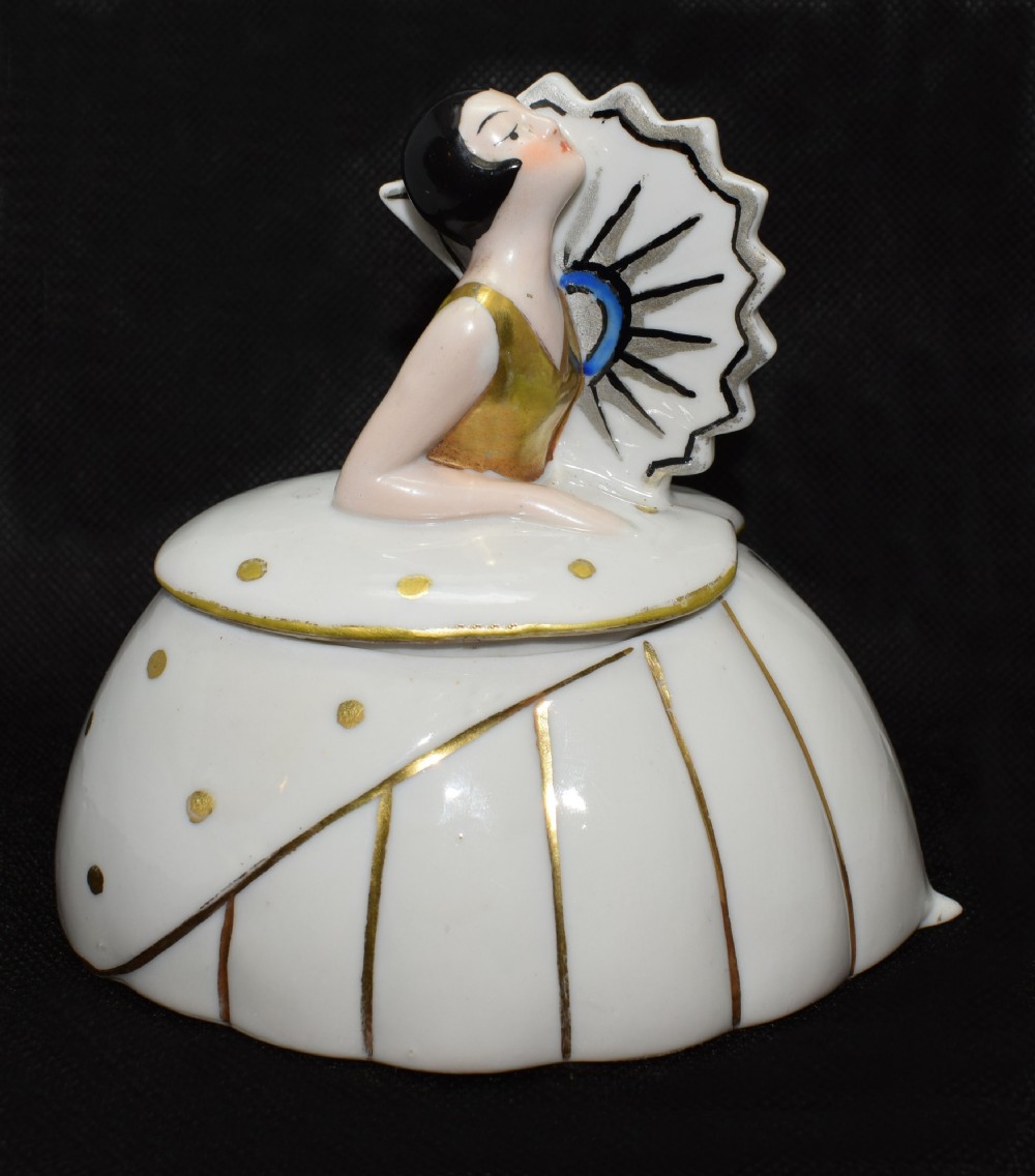 1930's Art Deco Ladies Powder Bowl