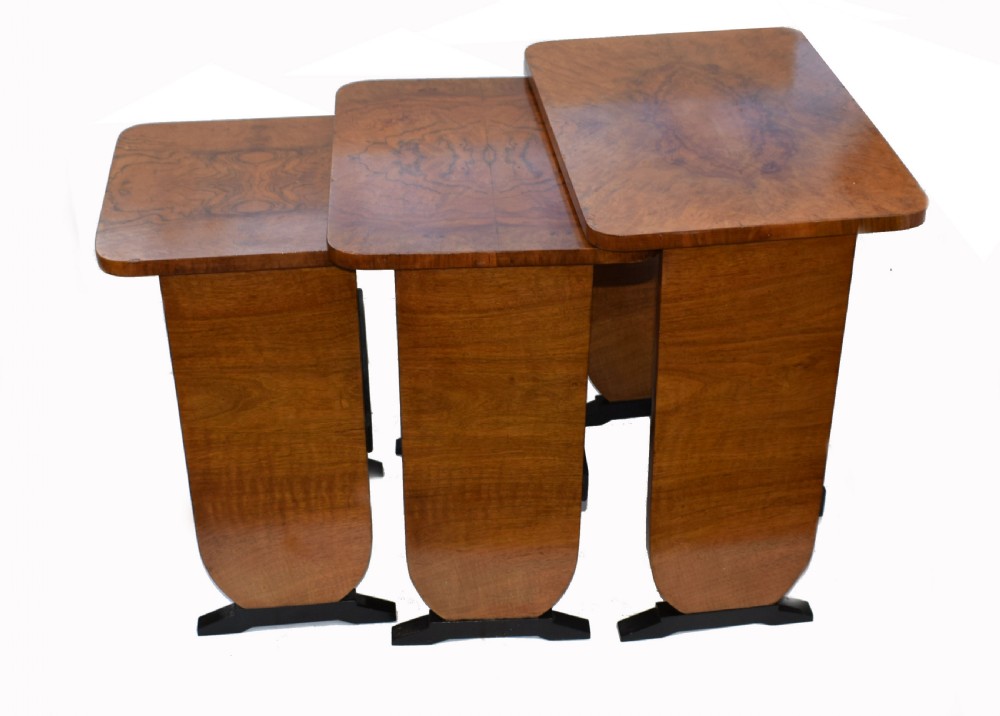 Art Deco 1930s Set of Three Nest of Tables View VII