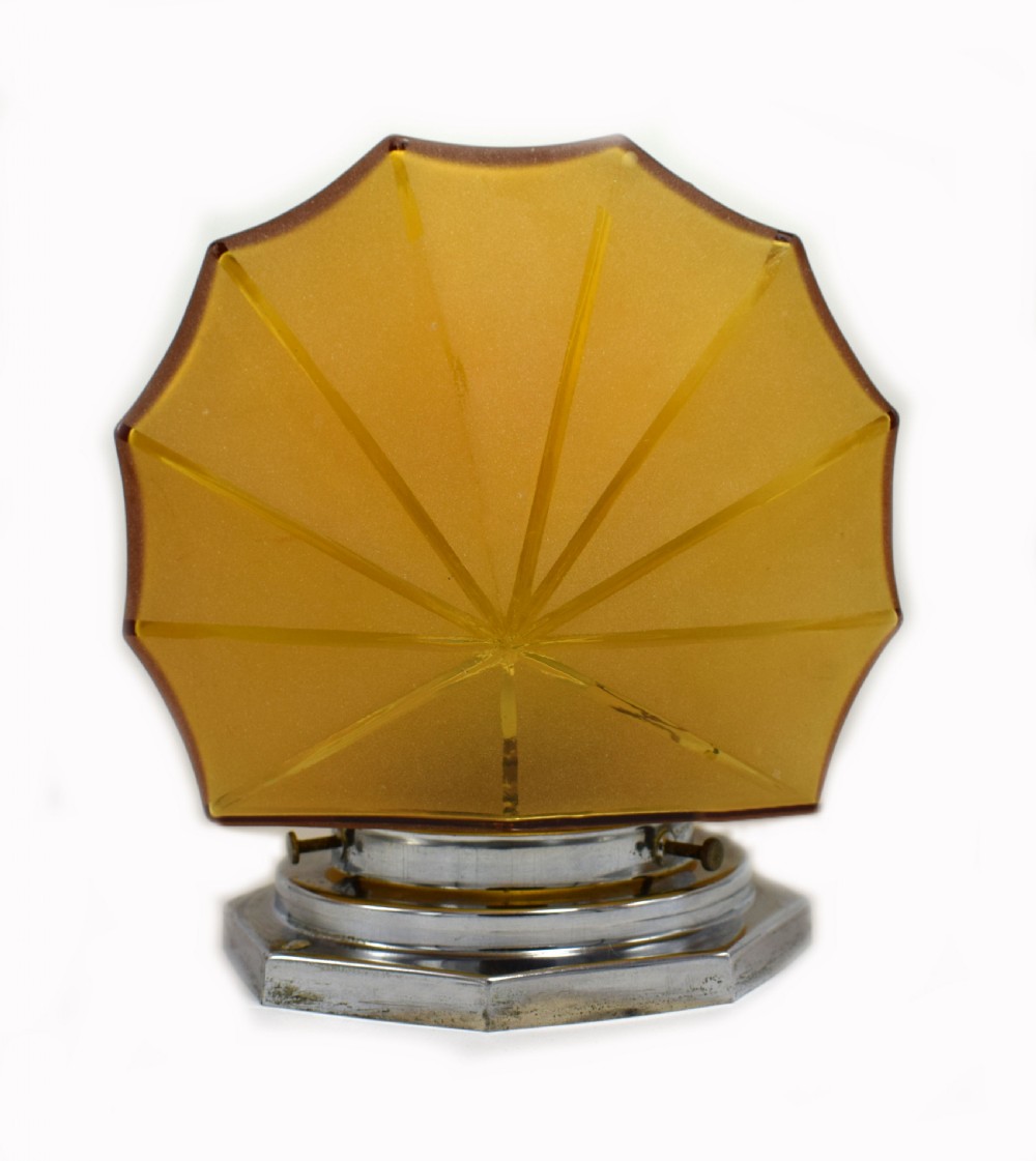 1930s Art Deco Geometric Flush Mounted Ceiling Light