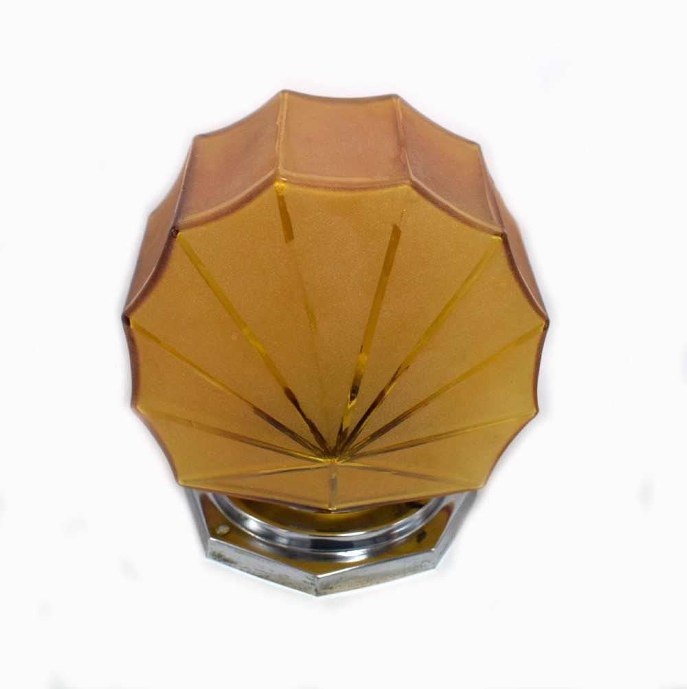 1930s Art Deco Geometric Flush Mounted Ceiling Light View VI