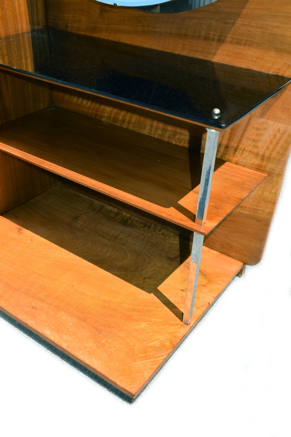 Modernist 1930's Art Deco Walnut Dressing Table View V
