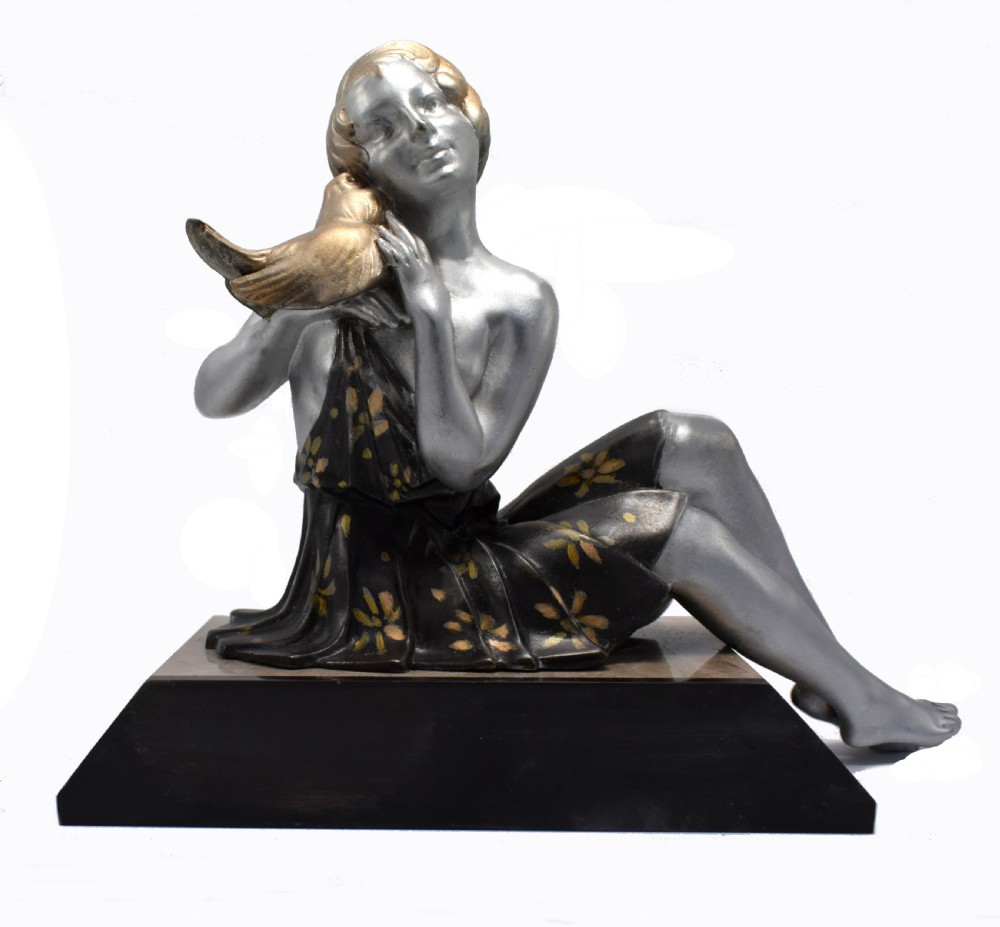 Original 1930's Art Deco French Figure 