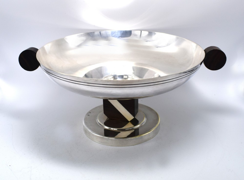 Modernist 1930's French Silver Plated Coupe View VIII