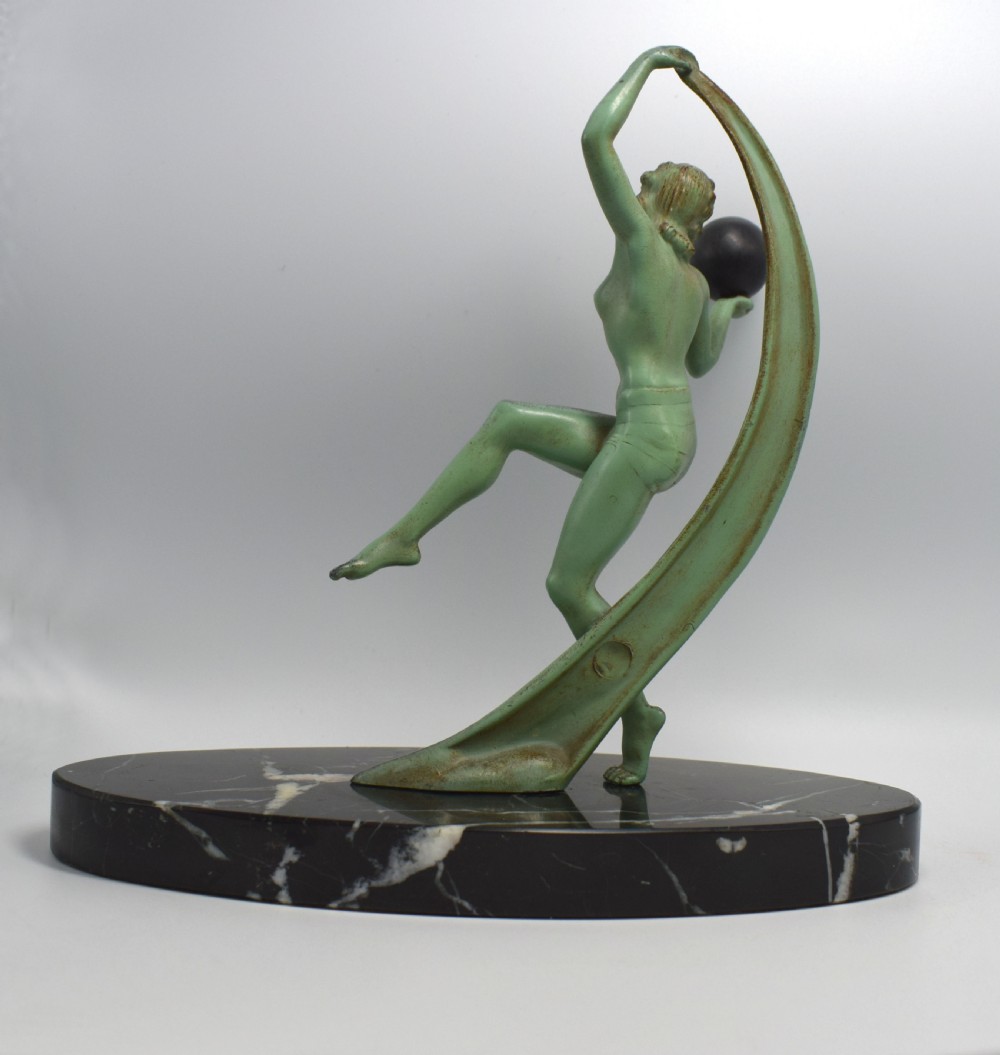 Art Deco Figural Dancer , France, Circa 1930 View IV