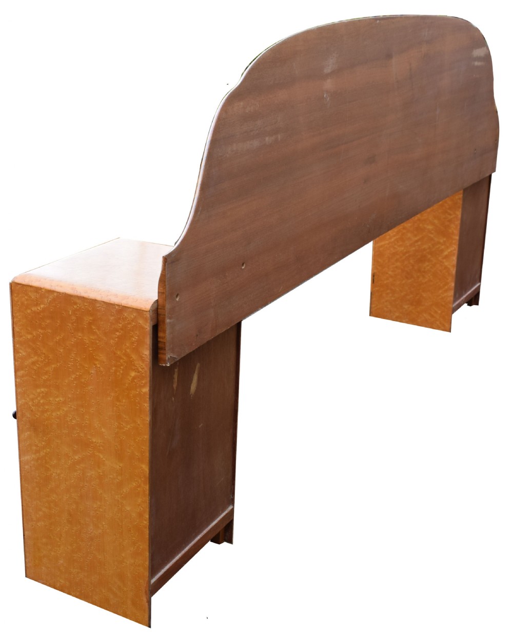 1930's Art Deco Birds Eye Maple Odeon Double Bed View V