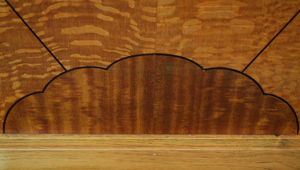 Beautiful 'Sunray' 1930's Art Deco Double Bed View V
