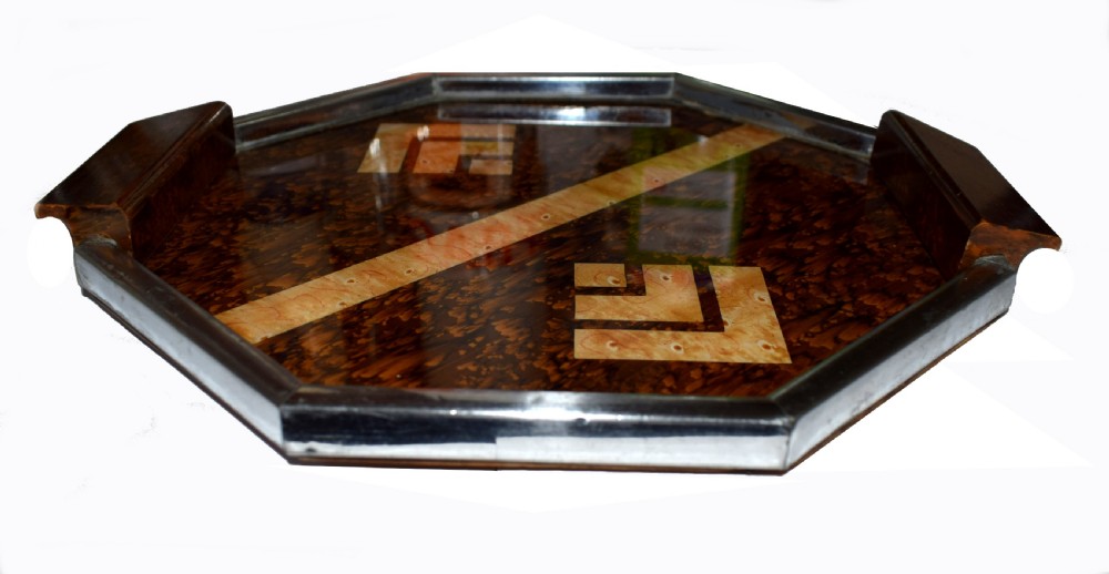 Very Stylish 1930's Art Deco French Drinks Tray View III