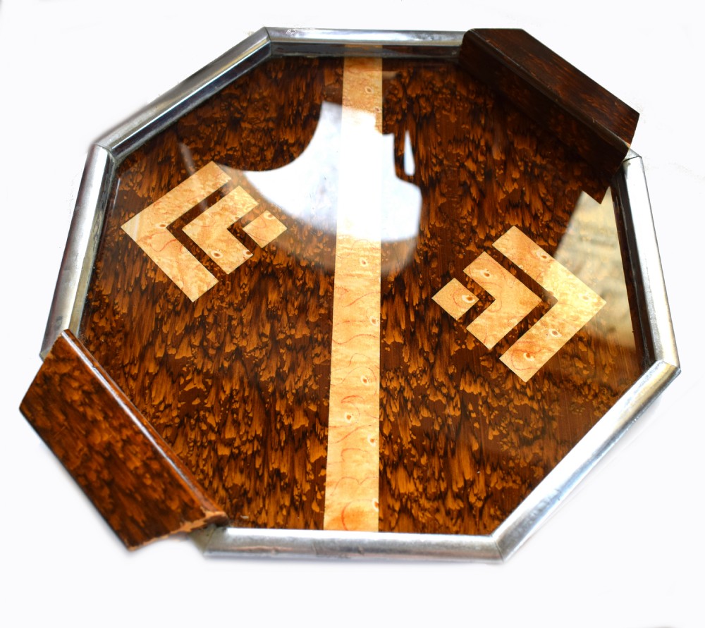 Very Stylish 1930's Art Deco French Drinks Tray View VII