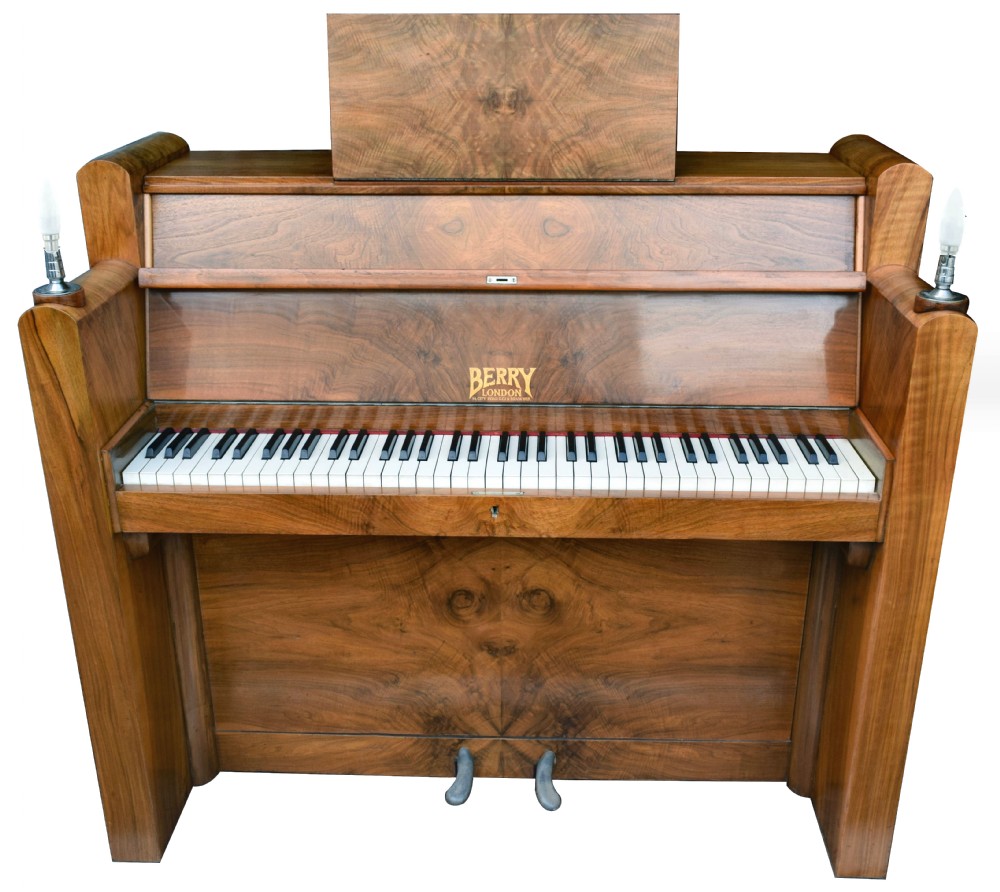 1930's Upright Art Deco Piano By Berry Of London View III