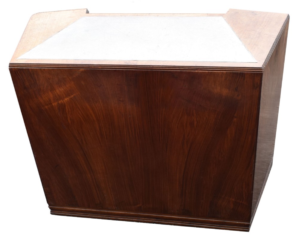 Art Deco Walnut Desk, Circa 1936 View VII