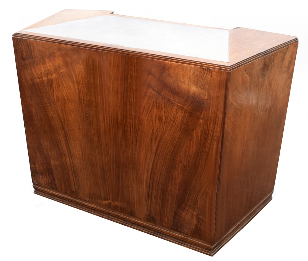 Art Deco Walnut Desk, Circa 1936 View IX