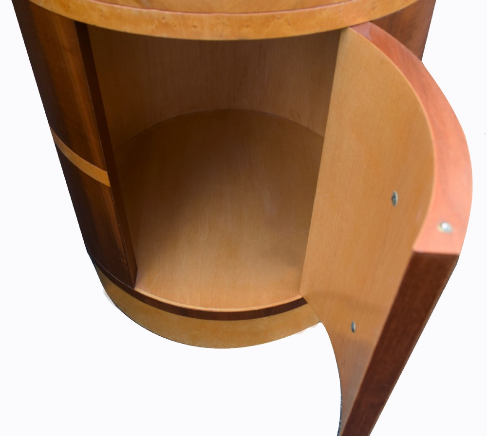 Matching Pair Of Art Deco Bedside Cabinets , Circa 1930 View III